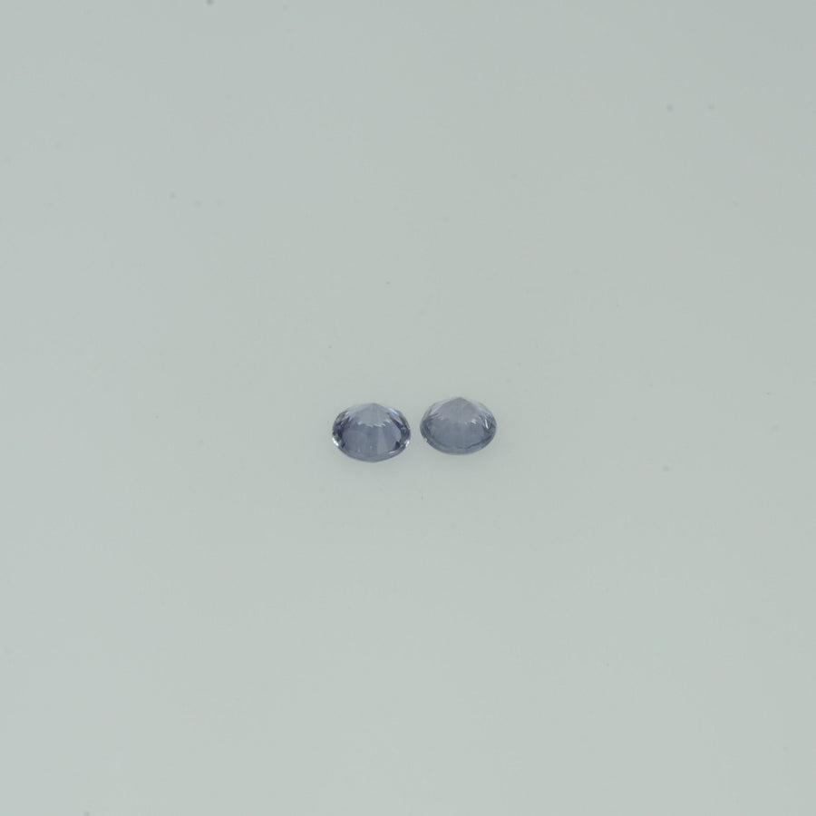 2.5-3.0 mm Natural Lavender Purple Sapphire Loose Gemstone Round Diamond Cut Vs Quality