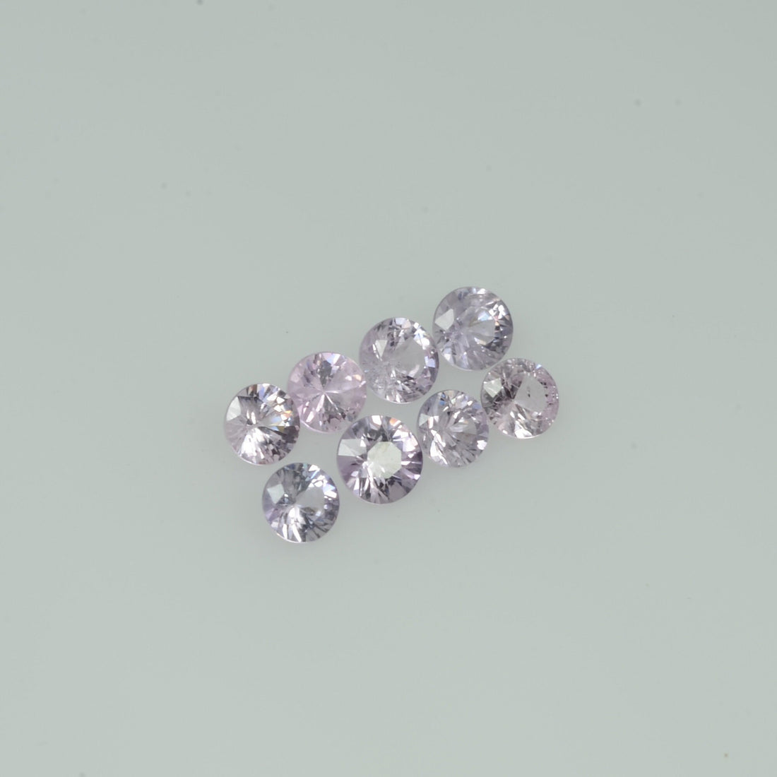 2.5-3.5 mm Natural Purple Pink Sapphire Loose Gemstone Round Diamond Cut Vs Quality A+ Color