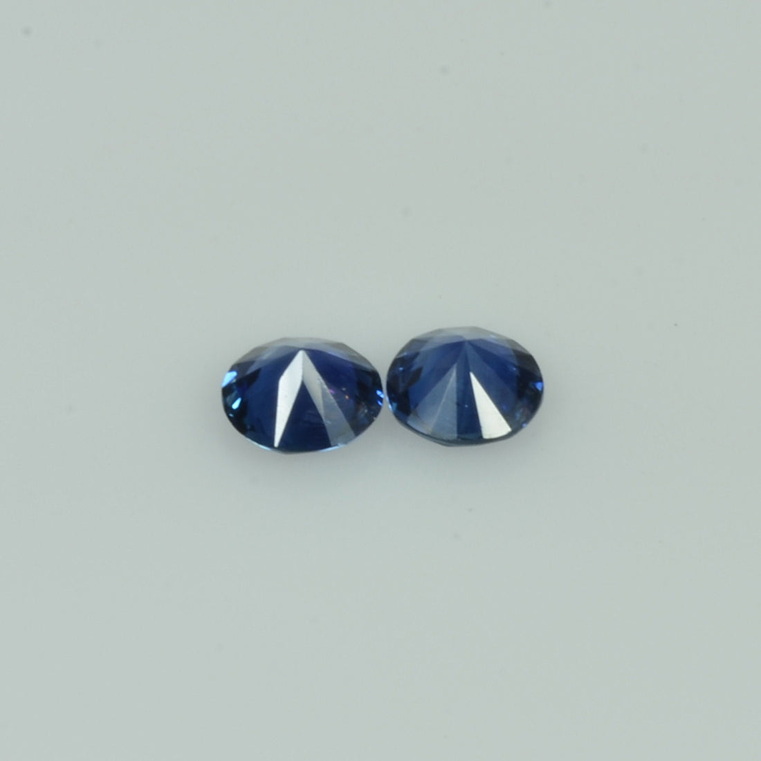 4.3 mm Natural Blue Sapphire Loose Pair Gemstone Round Cut