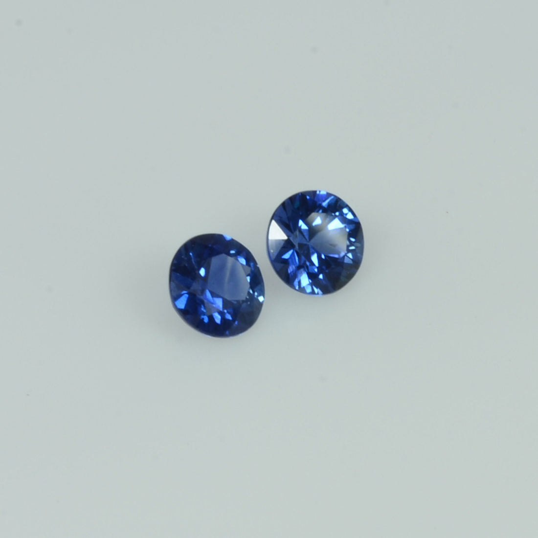 4 mm Natural Blue Sapphire Loose Pair Gemstone Round Cut
