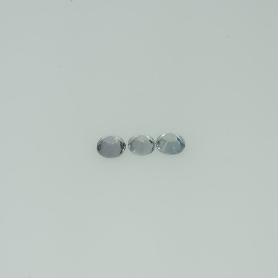 3.5-5.0 mm Natural Whitish Yellow Green Sapphire Loose Gemstone Round Diamond Cut Vs Quality