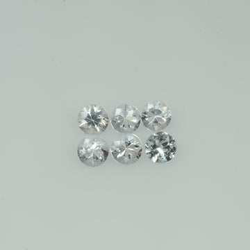 3.5-4.5 mm Natural Whitish Yellow Sapphire Loose Vs Quality Gemstone Round Diamond Cut