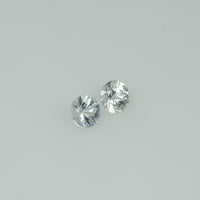 3.5-4.5 mm Natural Whitish Yellow Sapphire Loose Vs Quality Gemstone Round Diamond Cut