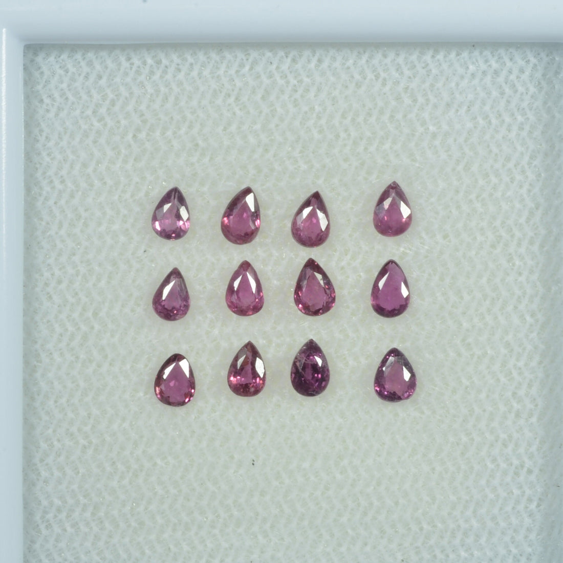 3.5x2.5 mm Natural Ruby Loose Gemstone Pear Cut
