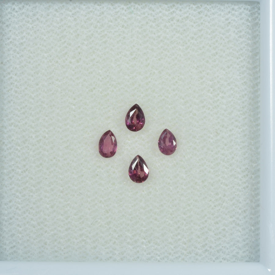 3.5x2.5 mm Natural Ruby Loose Gemstone Pear Cut