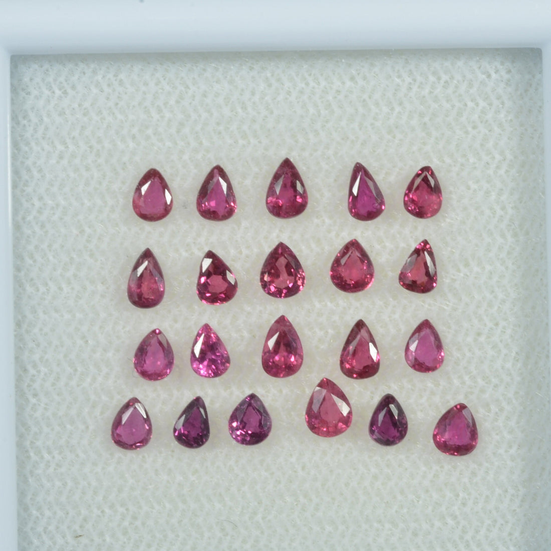 3.5x2.5 mm Lot Natural Ruby Loose Gemstone Pear Cut