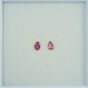 3.5x2.5 mm Lot Natural Ruby Loose Gemstone Pear Cut