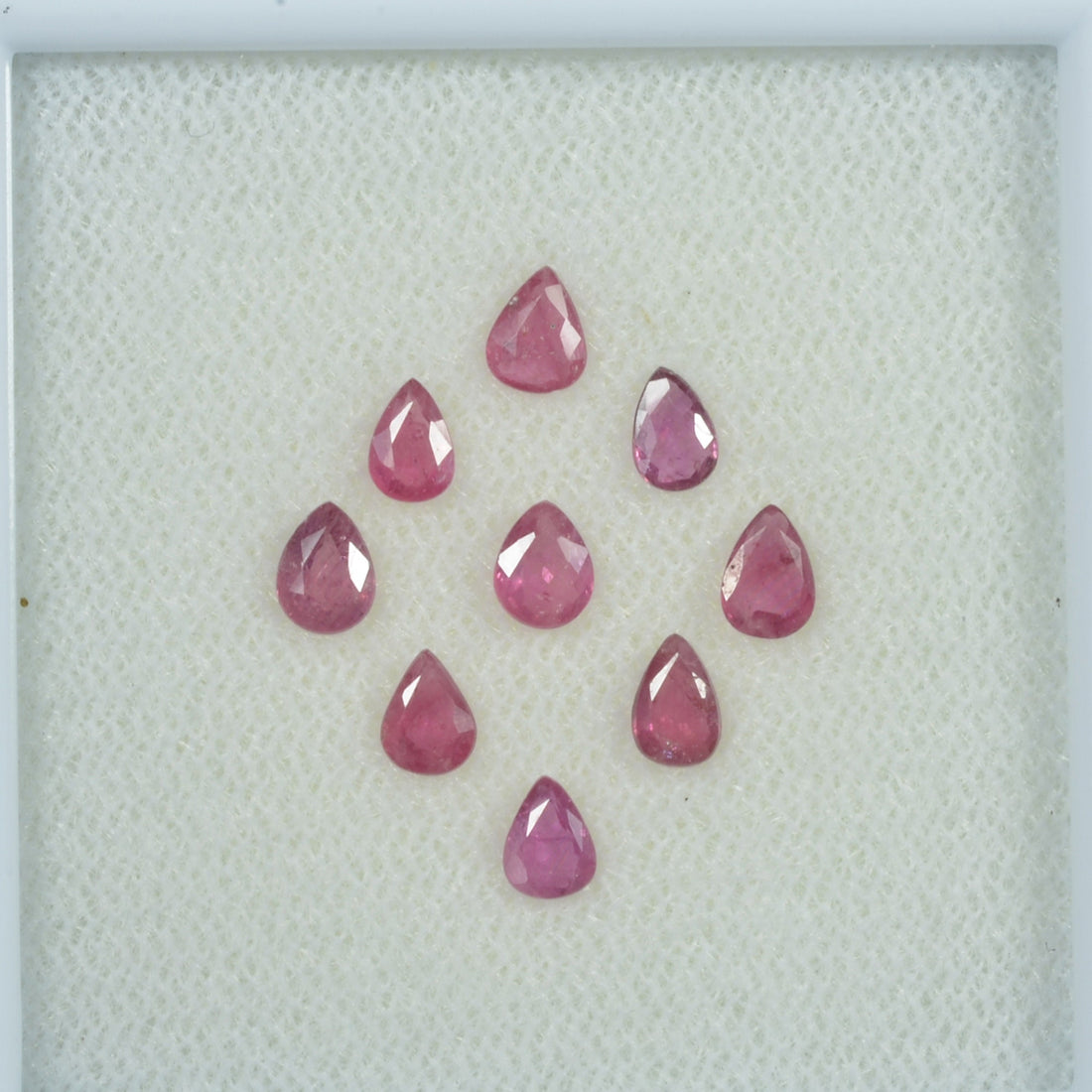4x3 mm Natural Ruby Loose Gemstone Pear Cut