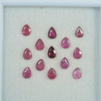4x3 mm Natural Ruby Loose Gemstone Pear Cut
