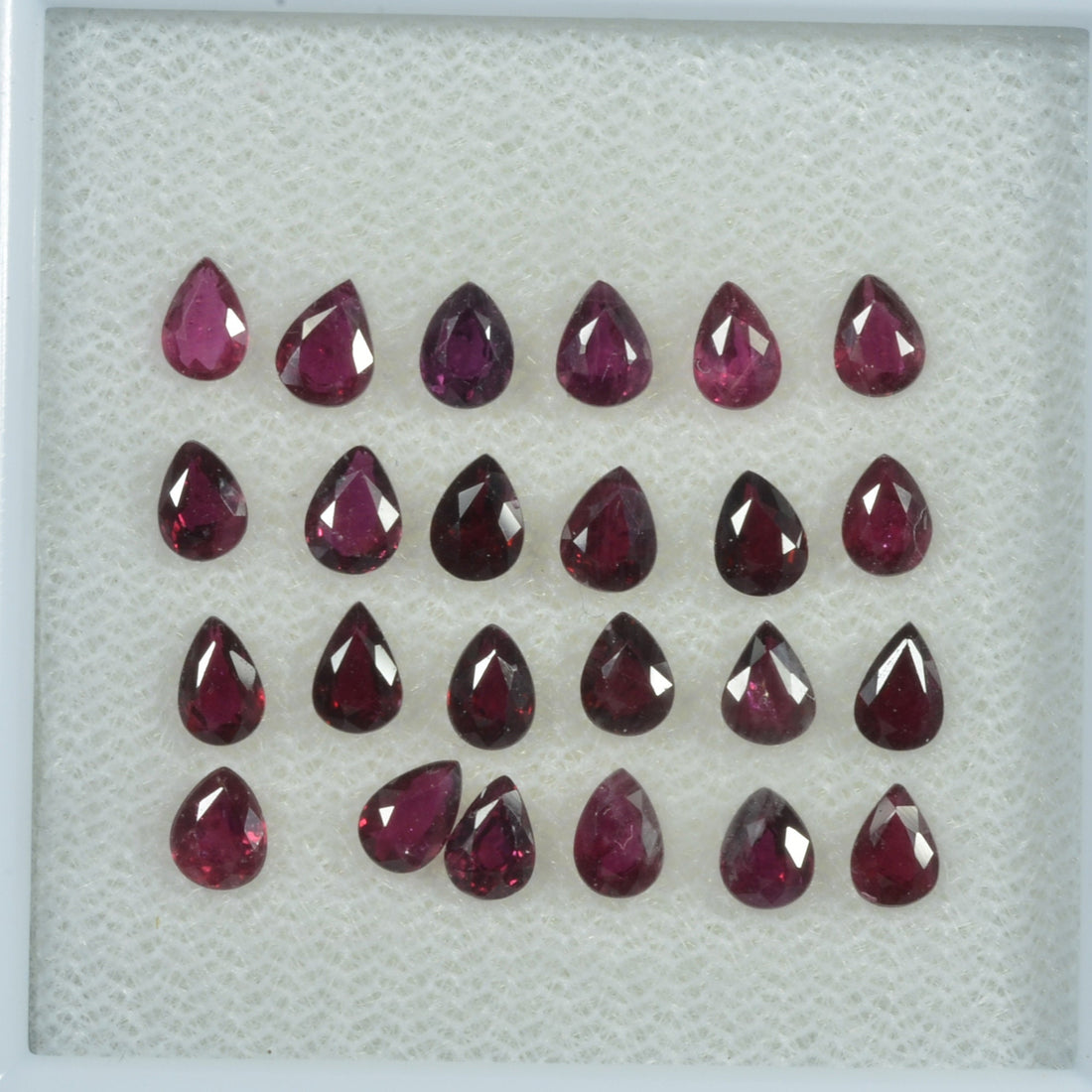 4x3 mm Natural Ruby Loose Gemstone Pear Cut