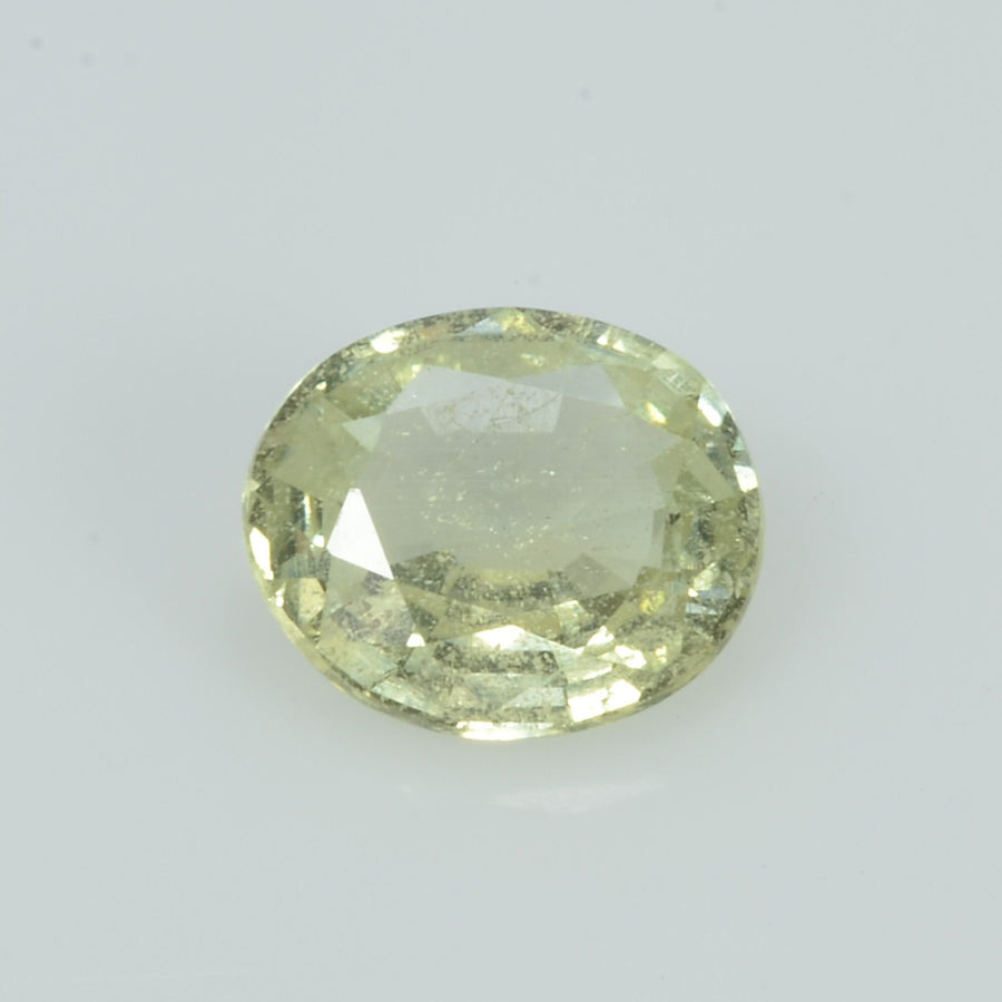 1.21 Cts Natural Yellow Sapphire Loose Gemstone Oval Cut