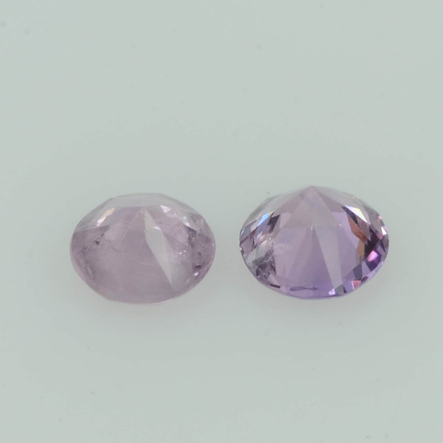 2.5-3.5 mm Natural Lavender Purple Sapphire Loose Gemstone VS Quality Round Diamond Cut