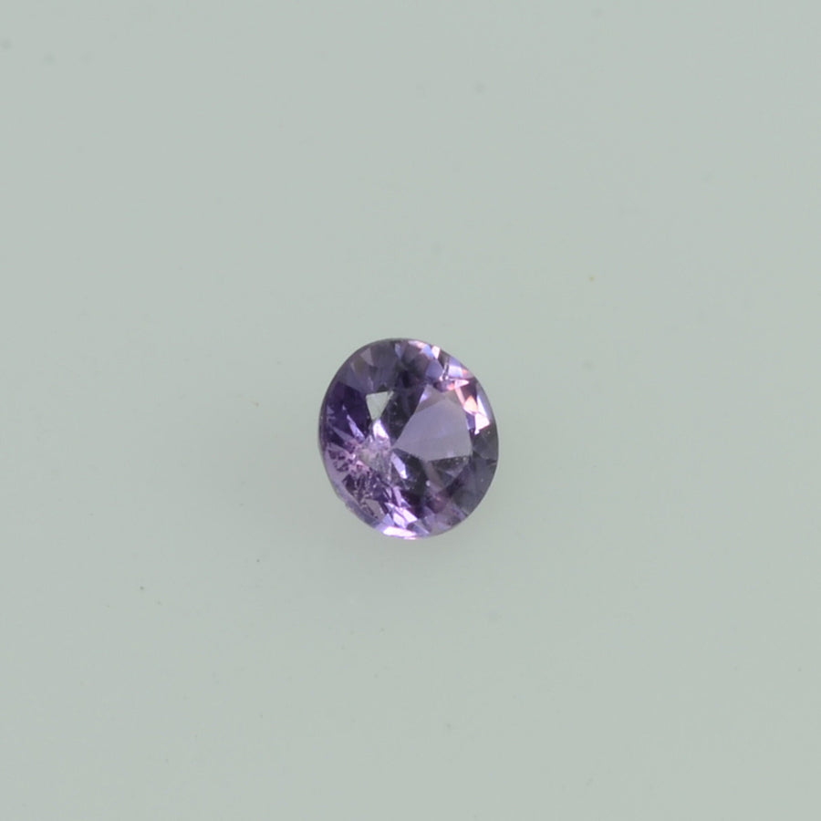 2.5-3.0 mm Natural Lavender Purple Sapphire Loose Gemstone Vs Quality Round Diamond Cut