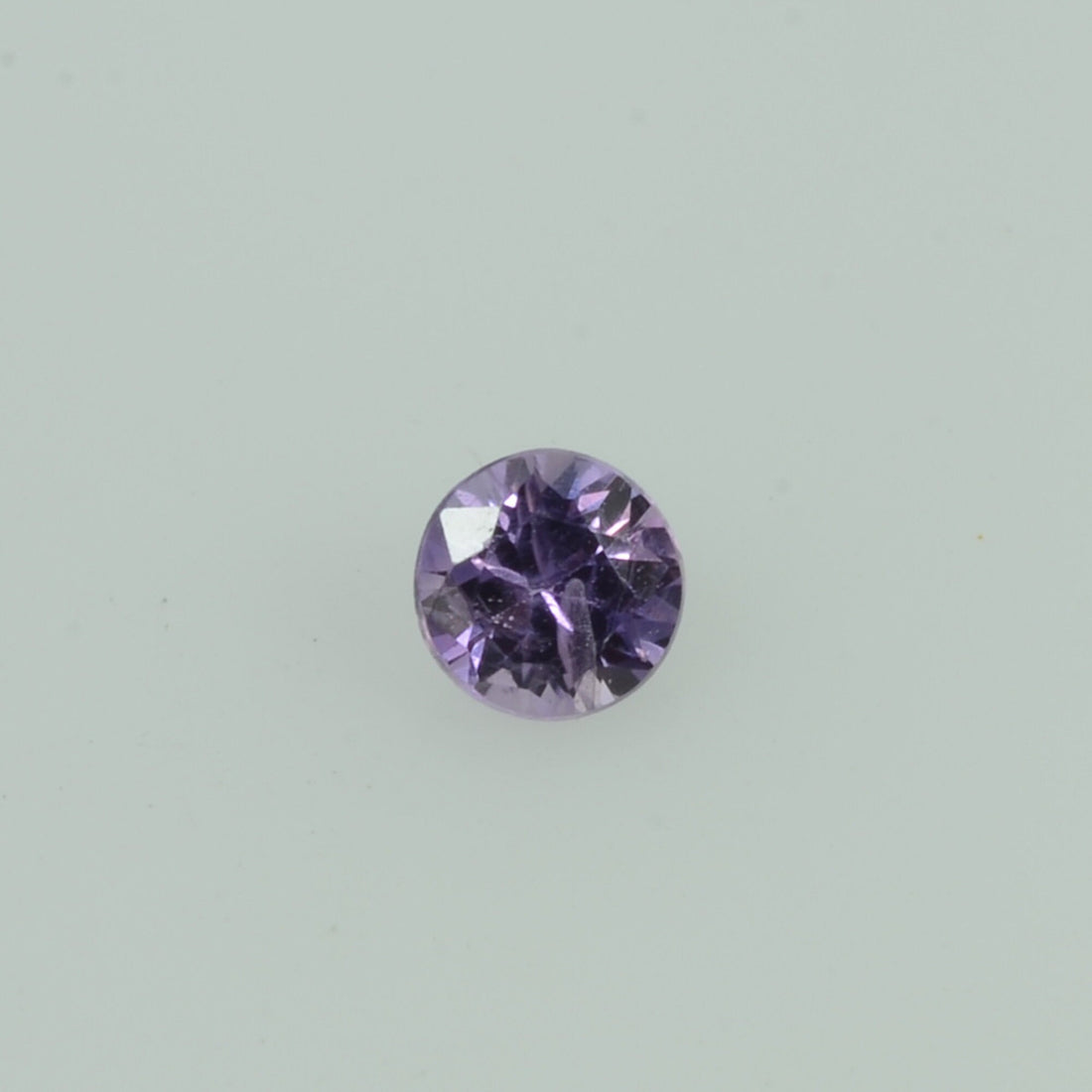 2.5-3.0 mm Natural Lavender Purple Sapphire Loose Gemstone Vs Quality Round Diamond Cut