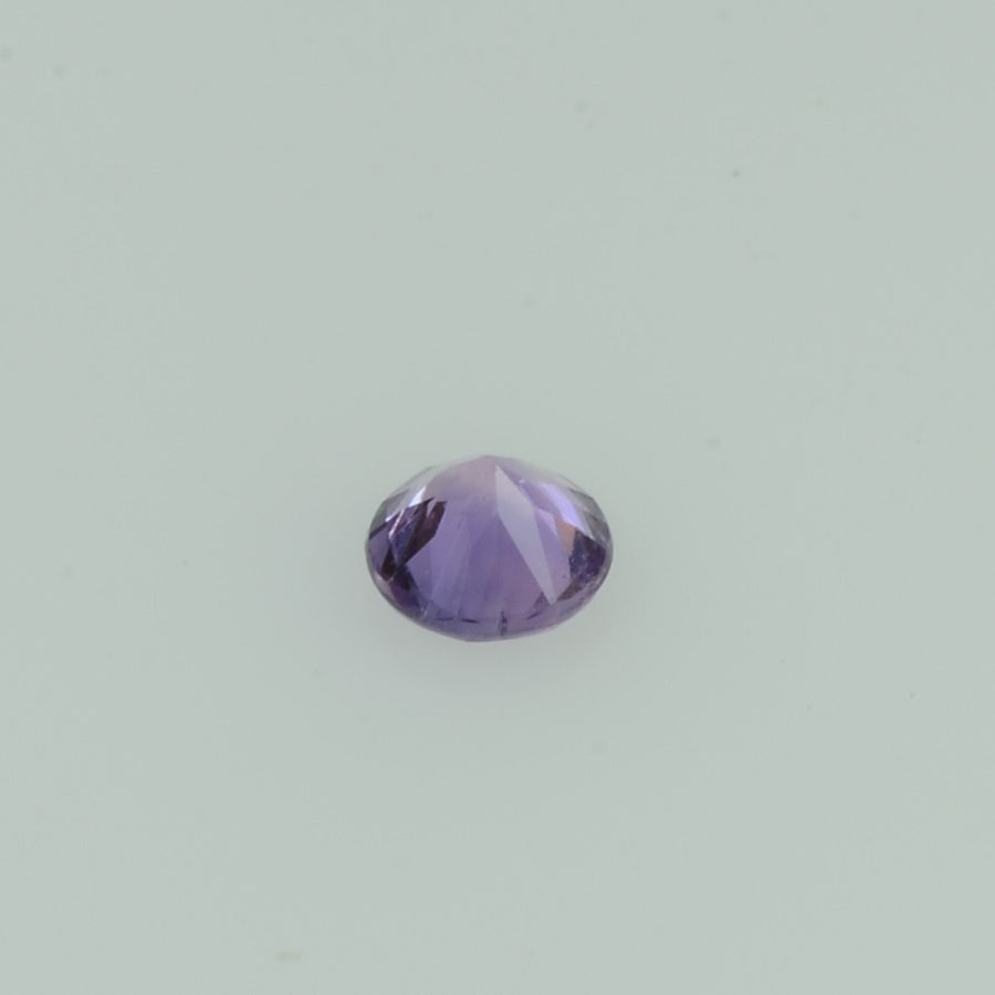 2.5-3.0 mm Natural Lavender Purple Sapphire Loose Gemstone Vs Quality Round Diamond Cut