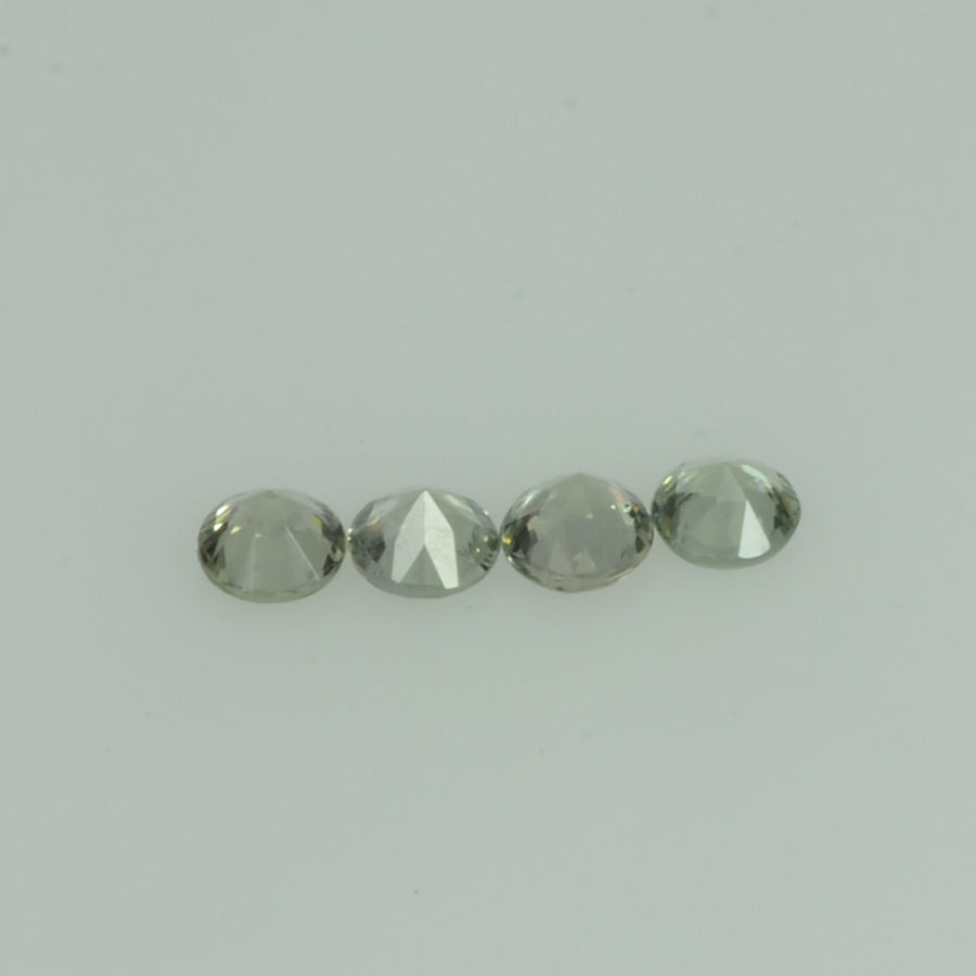 1.8-3.0 mm Natural Greenish Yellow Sapphire Loose Gemstone Round Diamond Cut Vs Quality Color