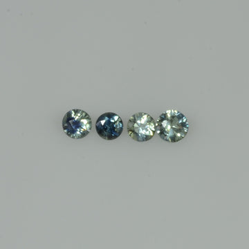 2-3 mm Natural Green Sapphire Loose Gemstone Round Diamond Cut Vs Quality Color