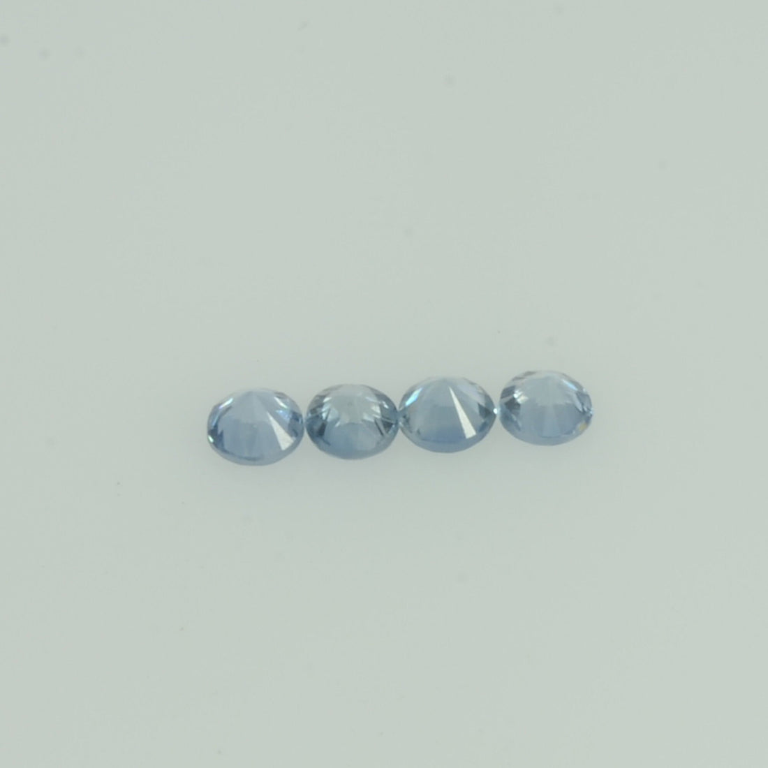 1.4-3.3 mm Natural Bluish Green Sapphire Loose Gemstone Round Diamond Cut Vs Quality Color