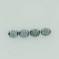 2-4.5 mm Natural Teal Green Sapphire Loose Gemstone Round Diamond Cut Color