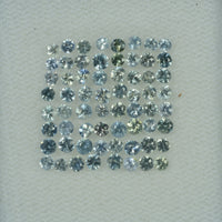 1.4-3.0   mm Natural Greenish yellow Sapphire Loose Gemstone Round Diamond Cut Color