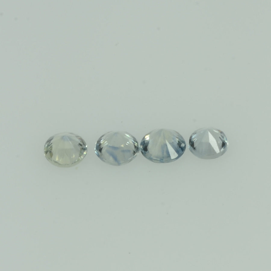 1.4-3.0   mm Natural Greenish yellow Sapphire Loose Gemstone Round Diamond Cut Color