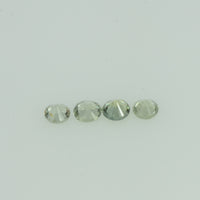 1.3- 3.2 mm Natural Yellowish Green Sapphire Loose Gemstone Round Diamond Cut Color