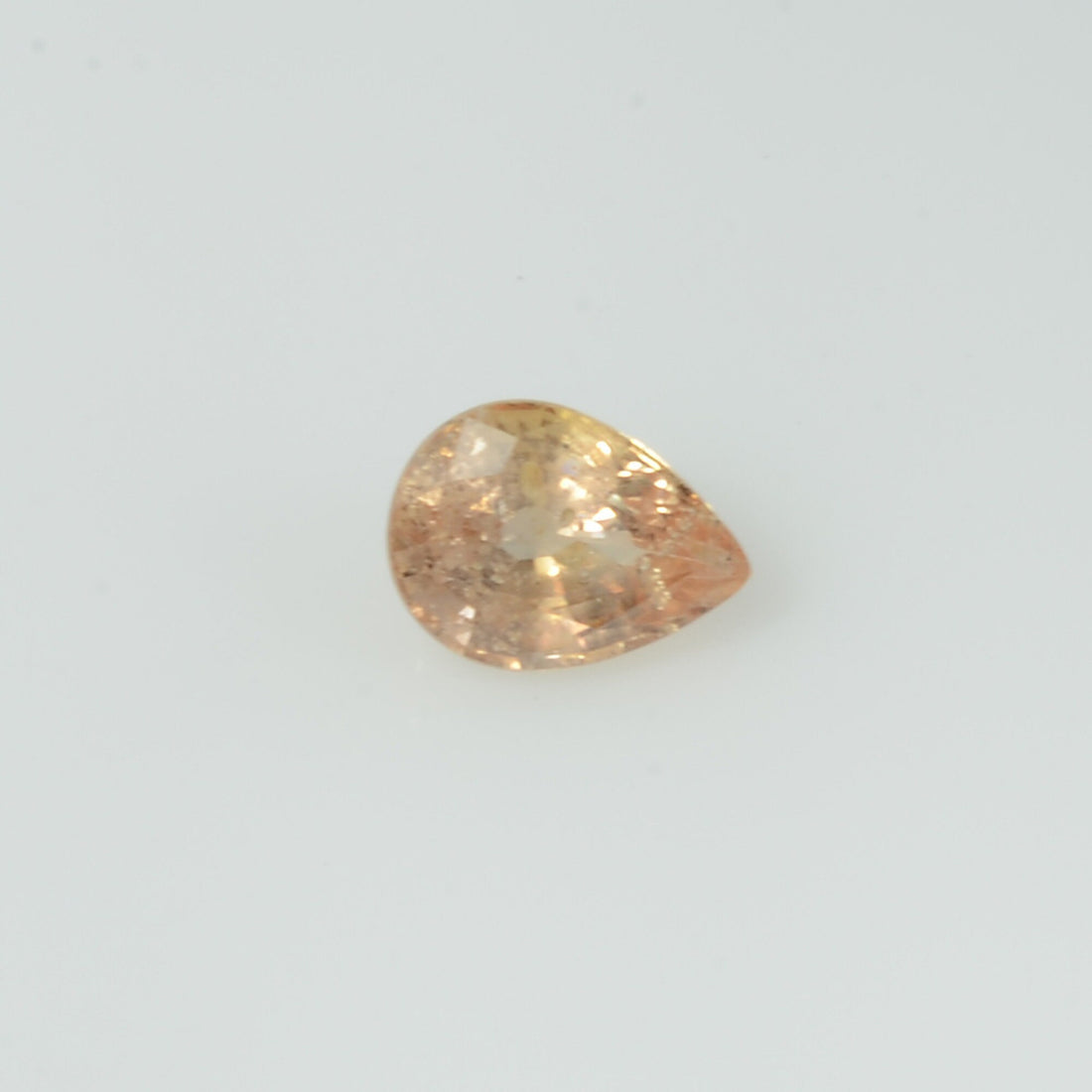 0.80 cts Natural Orange Sapphire Loose Gemstone Pear Cut