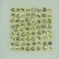 1.3- 4.0 mm Natural Yellowish Green Sapphire Loose Gemstone Round Diamond Cut