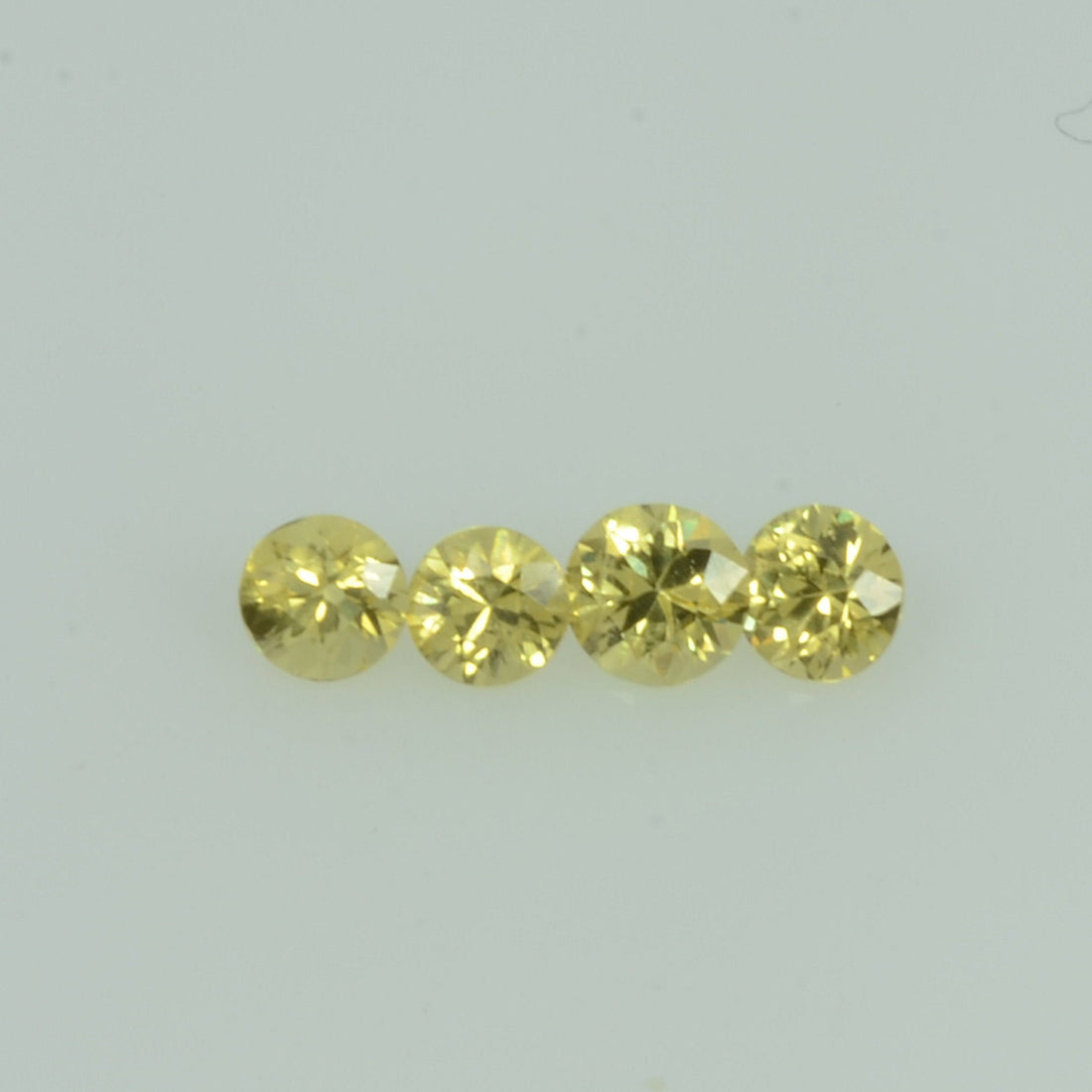 1.4- 3.5 mm Natural Yellow Sapphire Loose Gemstone Round Diamond Cut Color - Thai Gems Export Ltd.