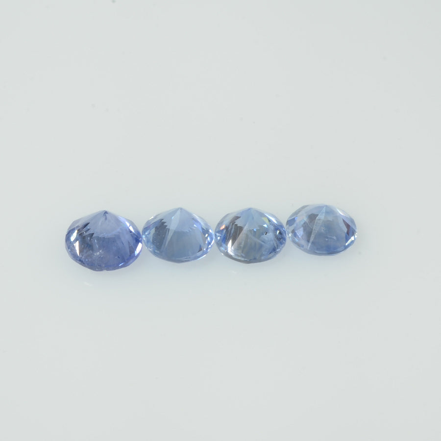 4-5.3 mm Natural Blue Sapphire Loose Gemstone Round Diamond Cut Vs Quality Color - Thai Gems Export Ltd.