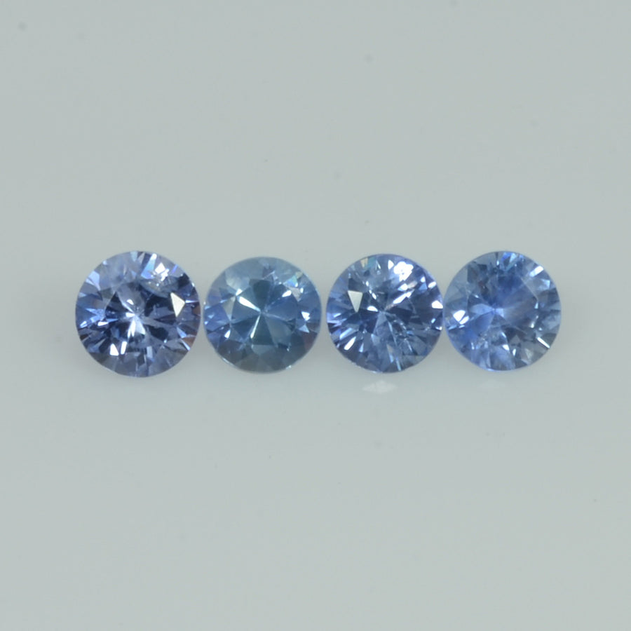 4-5.3 mm Natural Blue Sapphire Loose Gemstone Round Diamond Cut Vs Quality Color - Thai Gems Export Ltd.