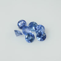 3.8-4.8 mm Natural Blue Sapphire Loose Gemstone Round Diamond Cut Vs Quality Color
