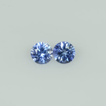 4-5 mm Natural Blue Sapphire Loose Pair Gemstone Round Cut