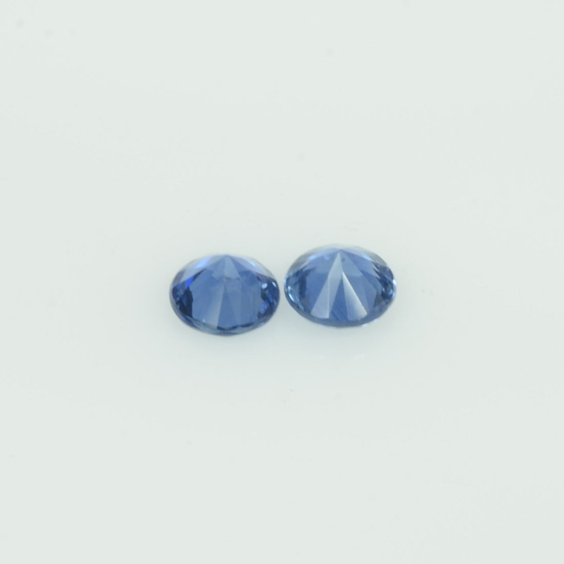 3.7-3.8 mm Natural Blue Sapphire Loose Pair Gemstone Round Cut