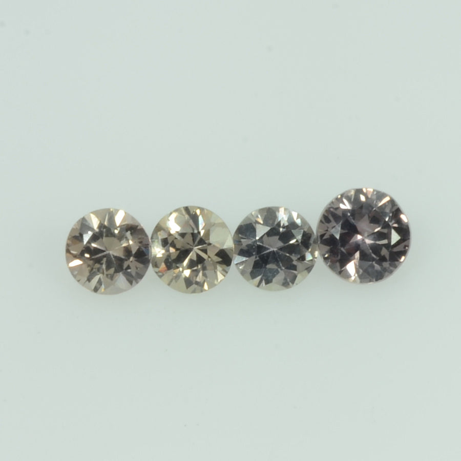 1.4-4.5 mm Natural Fancy Gold Sapphire Loose Gemstone Round Diamond Cut