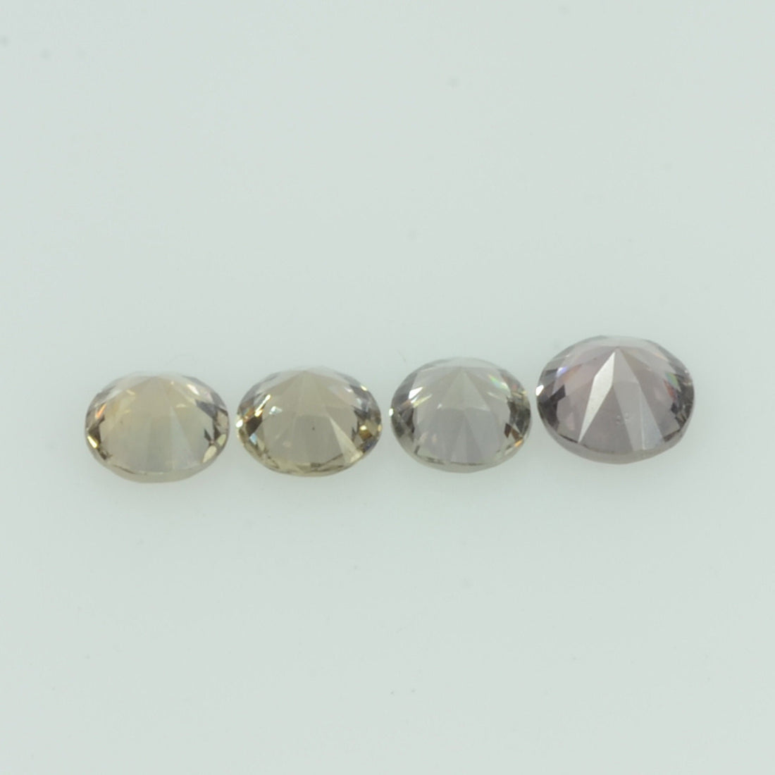 1.4-4.5 mm Natural Fancy Gold Sapphire Loose Gemstone Round Diamond Cut