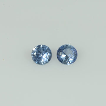 3.7-4.7   mm Natural Blue Sapphire Loose Gemstone Round Diamond Cut - Thai Gems Export Ltd.