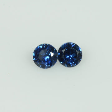 4-4.5 mm Natural Blue Sapphire Loose Gemstone Round Diamond Cut - Thai Gems Export Ltd.