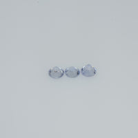 2.5-3.5  mm Natural Whitish Blue Sapphire Loose Cleanish Quality  Gemstone Round Diamond Cut - Thai Gems Export Ltd.