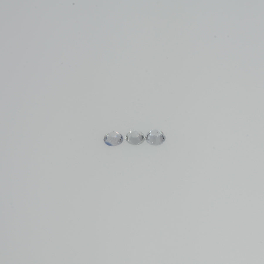 2.5-4.0   mm Natural Whitish Yellow Sapphire Loose Cleanish Quality  Gemstone Round Diamond Cut - Thai Gems Export Ltd.