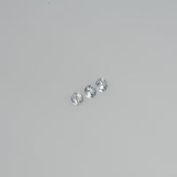 2.5-4.0   mm Natural Whitish Yellow Sapphire Loose Cleanish Quality  Gemstone Round Diamond Cut - Thai Gems Export Ltd.