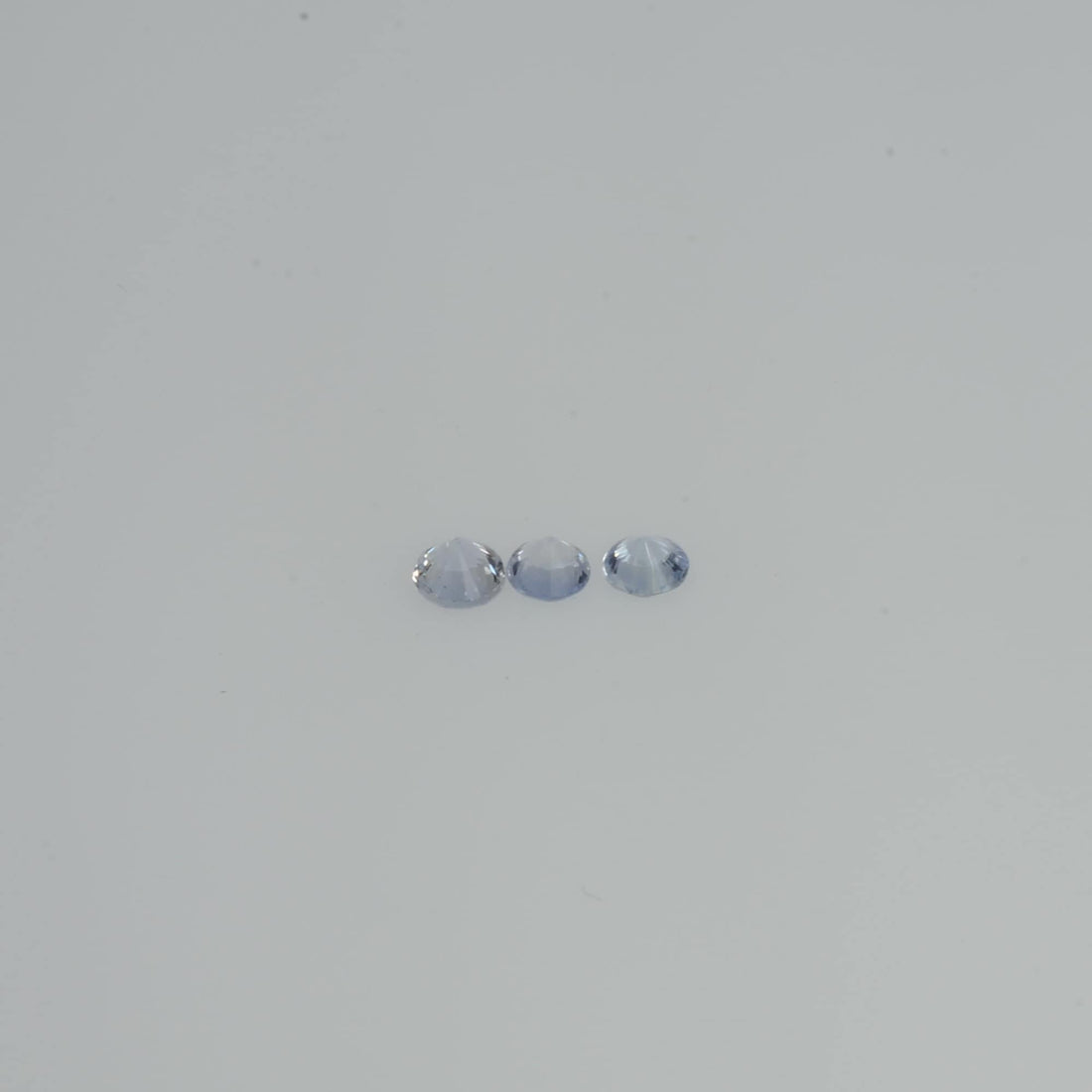 1.5-3.5 mm Natural Bluish White Sapphire Loose Vs Quality Gemstone Round Diamond Cut
