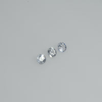 2.5-3.5 mm Natural Yellowish White Sapphire Loose Vs Quality Gemstone Round Diamond Cut