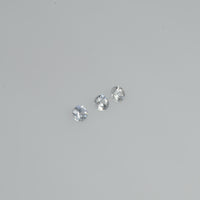 2.5-3.5 mm Natural Yellowish White Sapphire Loose Vs Quality Gemstone Round Diamond Cut