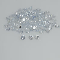 2.5-3.5 mm Natural Yellowish White Sapphire Loose Vs Quality Gemstone Round Diamond Cut