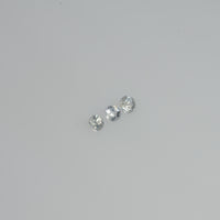 2.5-3.0 mm Natural Yellowish White Sapphire Loose Vs Quality  Gemstone Round Diamond Cut
