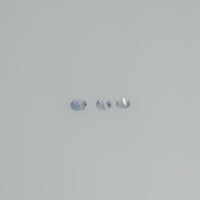 2.5-3.0 mm Natural Bluish White Sapphire Loose Vs Quality  Gemstone Round Diamond Cut