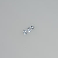 2.5-3.0 mm Natural Bluish White Sapphire Loose Vs Quality  Gemstone Round Diamond Cut