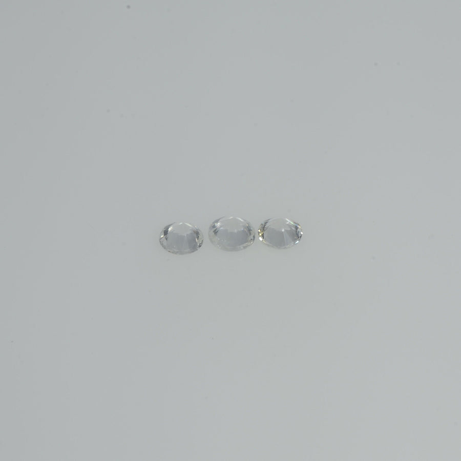 2.0-3.0 mm Natural Yellowish white Sapphire Loose Vs Quality Gemstone Round Diamond Cut