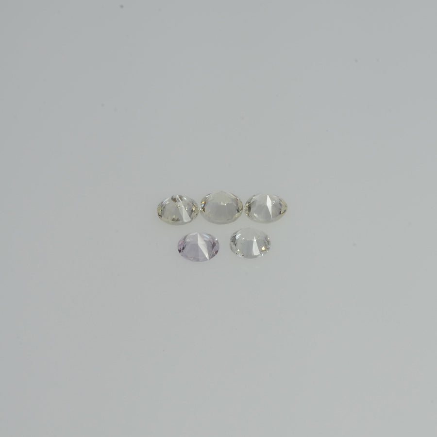 2.5-3.00 mm Natural Yellowish white Sapphire Loose Pk Quality  Gemstone Round Diamond Cut - Thai Gems Export Ltd.